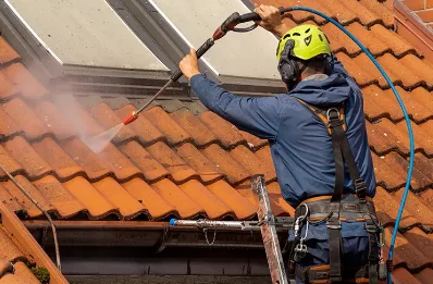 Démoussage et hydrofuge de toiture à Landujan